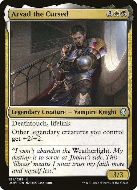 Arvad the Cursed, Magic card DOM 191 — Dominaria set