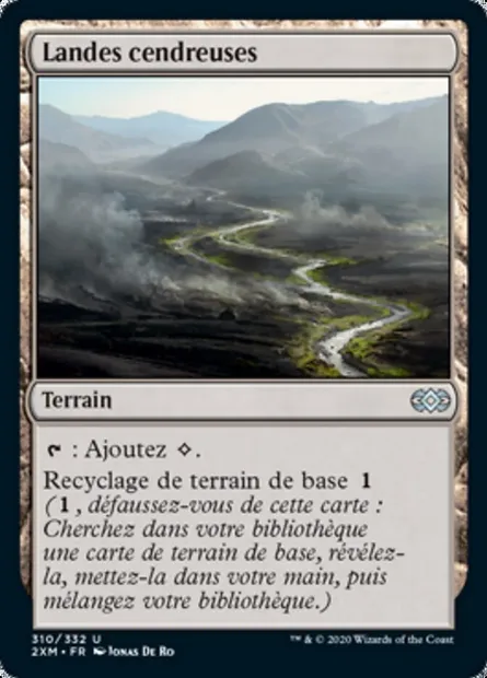 Landes cendreuses, carte Magic 2XM 310 — extension Double Masters