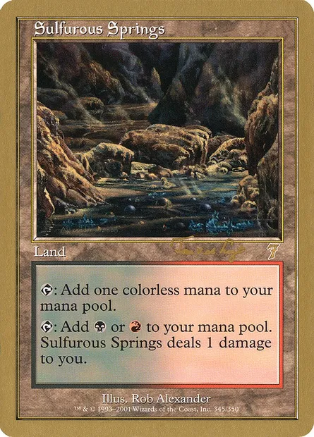 Sources sulfureuses, carte Magic WC01 tvdl345 — extension World Championship Decks 2001