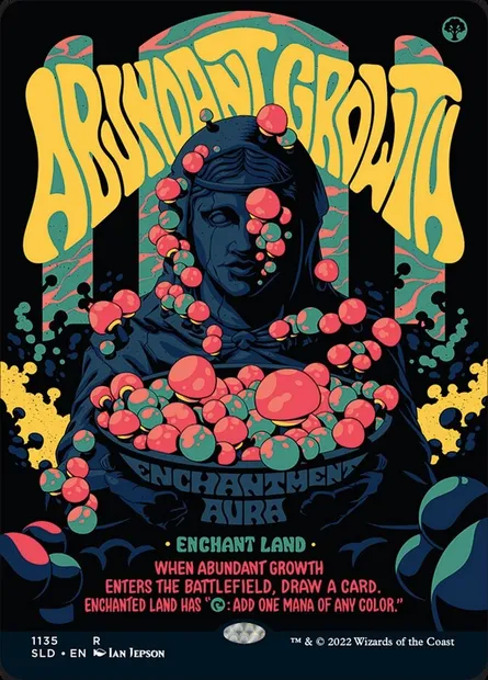 Croissance abondante, carte Magic SLD 1135 — extension Secret Lair Drop
