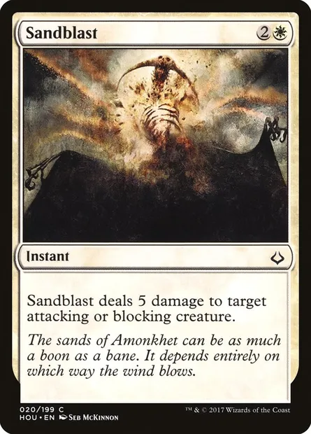 Sandblast, Magic card HOU 20 — Hour of Devastation set