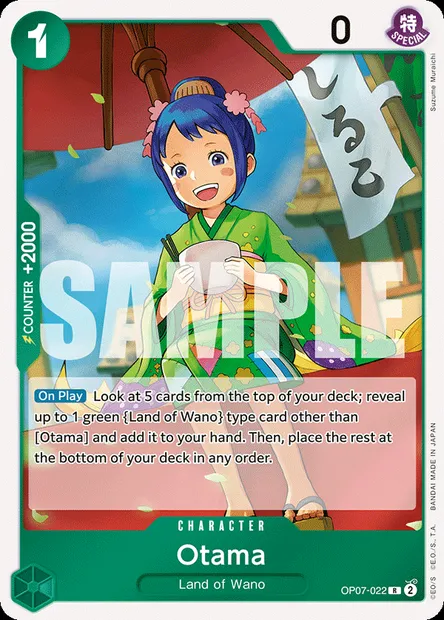Otama, One Piece card OP07-022 — 500 YEARS IN THE FUTURE set
