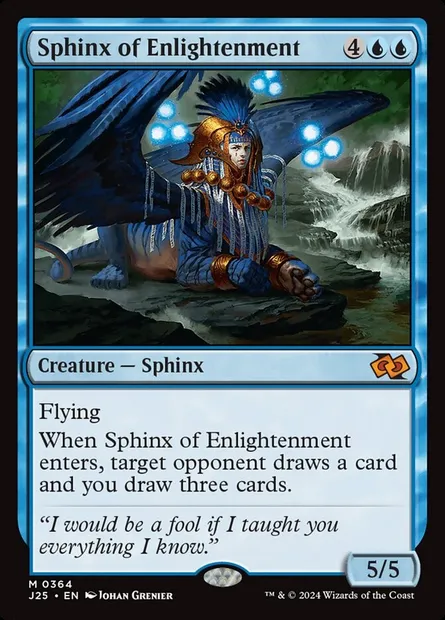 Sphinx of Enlightenment, Magic card J25 364 — Foundations Jumpstart set