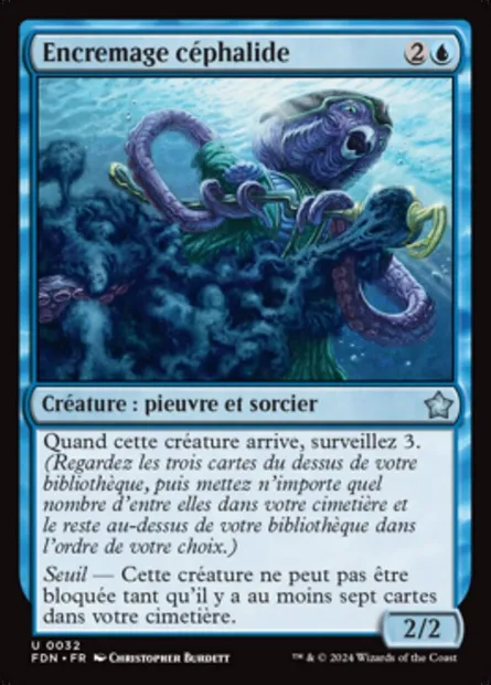 Encremage céphalide, carte Magic FDN 32 — extension Foundations