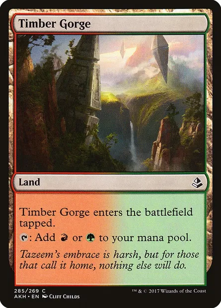 Timber Gorge, Magic card AKH 285 — Amonkhet set