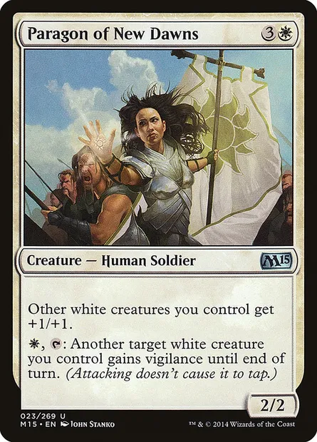 Paragon of New Dawns, Magic card M15 23 — Magic 2015 set