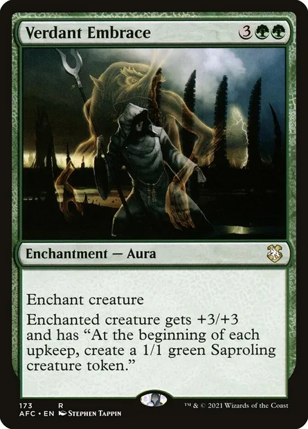 Verdant Embrace, Magic card AFC 173 — Forgotten Realms Commander set