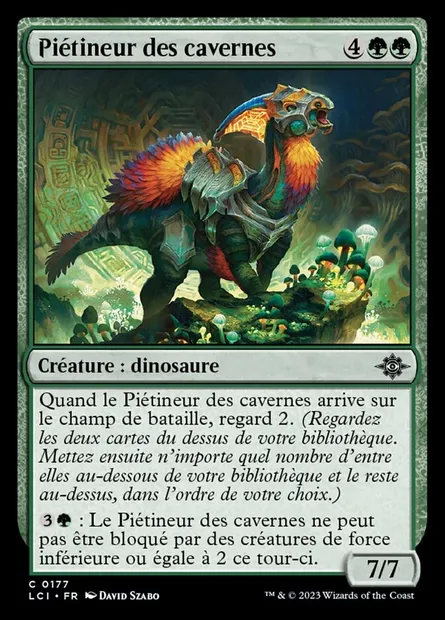 Piétineur des cavernes, carte Magic LCI 177 — extension The Lost Caverns of Ixalan