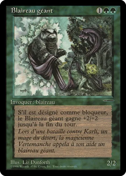 Giant Badger, carte Magic PHPR 4 — extension HarperPrism Book Promos