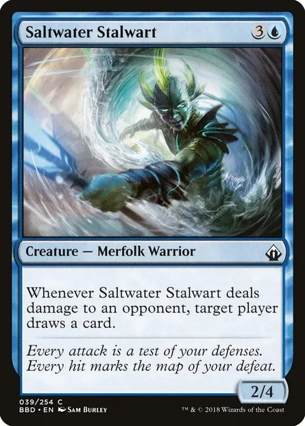 Saltwater Stalwart, Magic card BBD 39 — Battlebond set