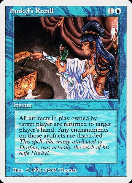 Hurkyl's Recall, Magic card SUM 60 — Summer Magic / Edgar set