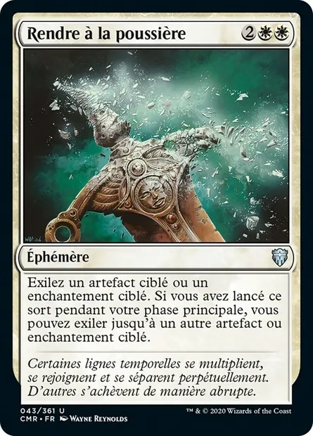 Rendre à la poussière, carte Magic CMR 43 — extension Commander Legends