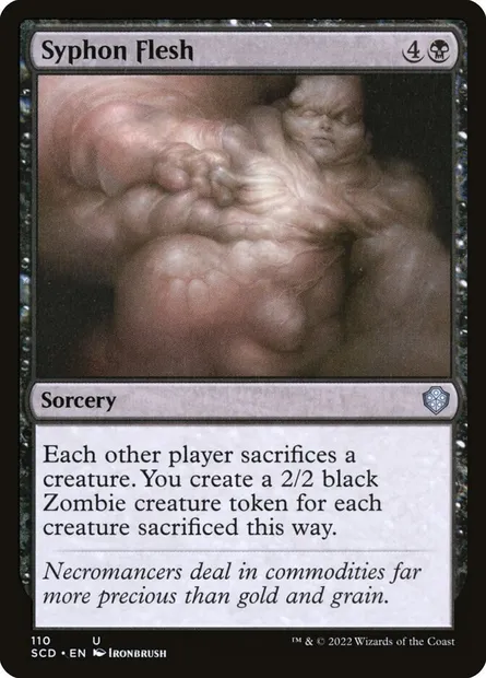 Syphon Flesh, Magic card SCD 110 — Starter Commander Decks set