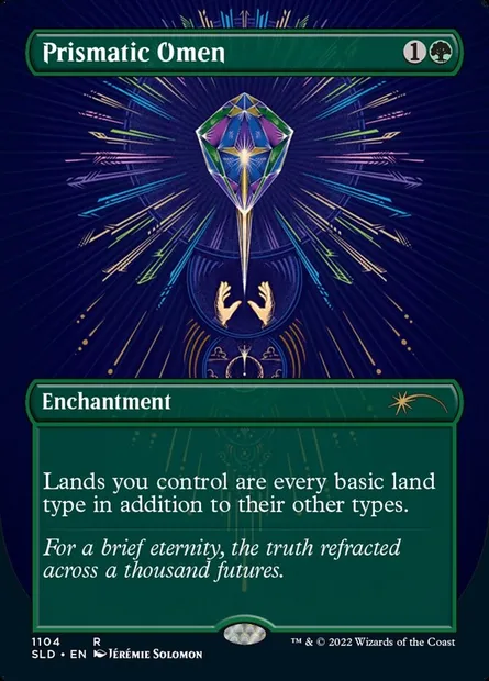 Prismatic Omen, Magic card SLD 1104 — Secret Lair Drop set