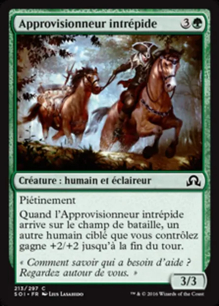 Approvisionneur intrépide, carte Magic SOI 213 — extension Ténèbres sur Innistrad