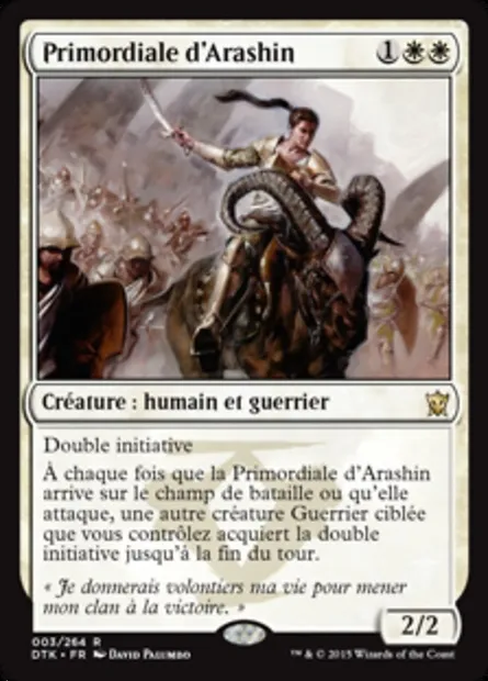 Primordiale d'Arashin, carte Magic DTK 3 — extension Les Dragons de Tarkir