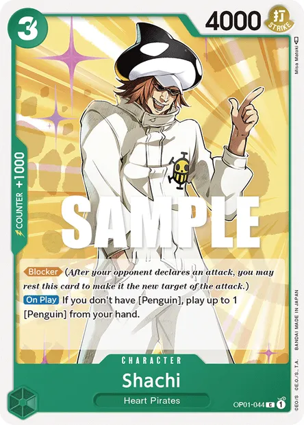 Shachi, One Piece card OP01-044 — ROMANCE DAWN set
