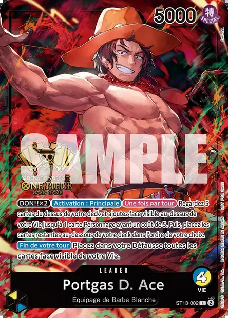 Portgas D. Ace, carte One Piece ST13-002 — extension The Three Brothers