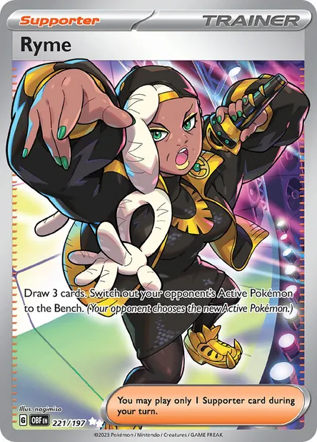 Ryme, Pokémon card OBF 221 — Obsidian Flames set