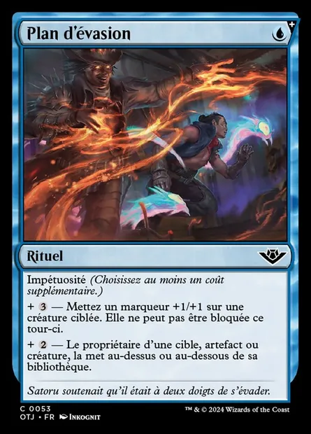 Plan d'évasion, carte Magic OTJ 53 — extension Outlaws of Thunder Junction