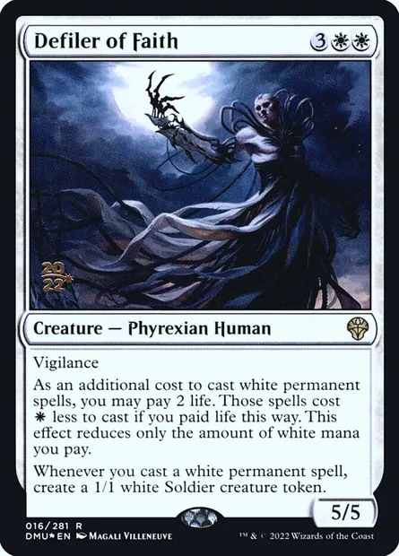 Contaminateur de la foi, carte Magic PDMU 16s — extension Dominaria United Promos