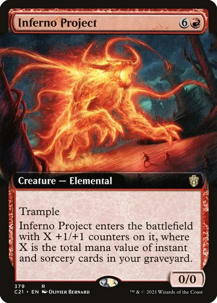 Inferno Project, Magic card C21 379 — Commander 2021 set