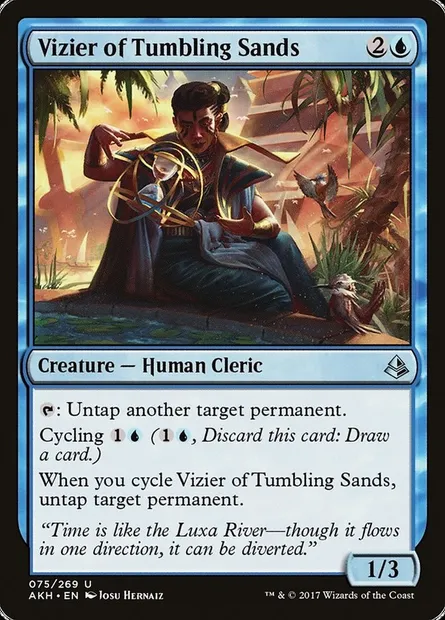 Vizier of Tumbling Sands, Magic card AKH 75 — Amonkhet set