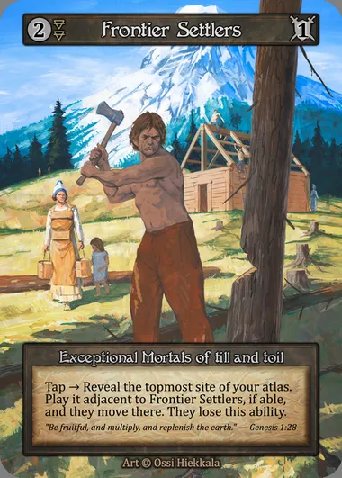 Frontier Settlers, carte Sorcery ALP 068 — extension Alpha