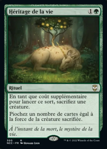 Héritage de la vie, carte Magic NCC 300 — extension New Capenna Commander