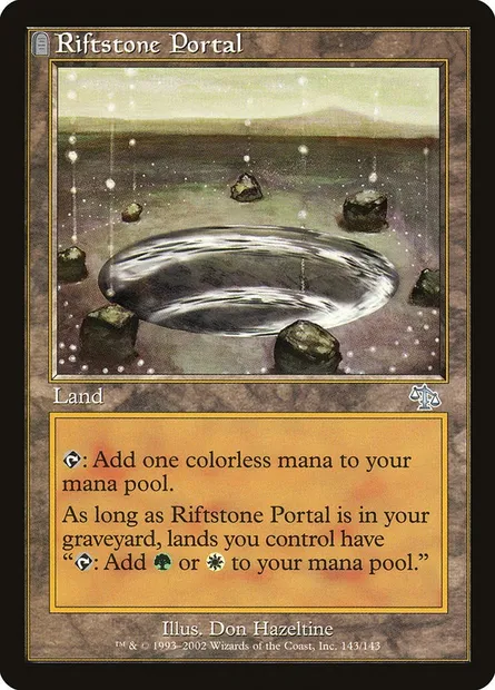 Riftstone Portal, Magic card JUD 143 — Judgment set