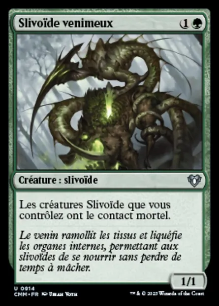 Slivoïde venimeux, carte Magic CMM 914 — extension Commander Masters