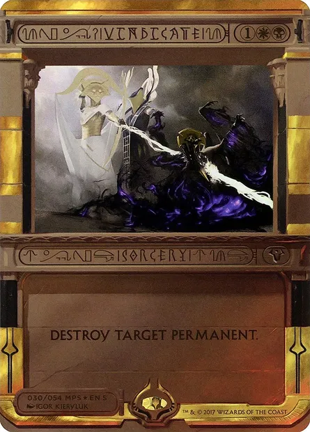 Justification, carte Magic MP2 30 — extension Amonkhet Invocations