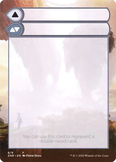 Double-Faced Substitute Card, carte Magic SZNR 8 — extension Zendikar Rising Substitute Cards
