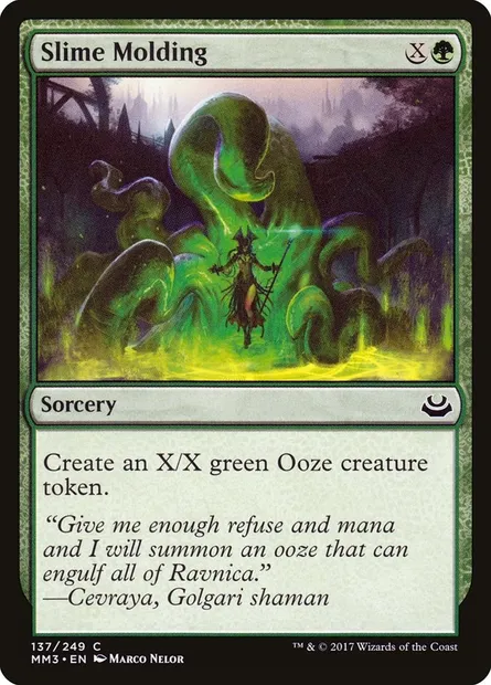 Slime Molding, Magic card MM3 137 — Modern Masters 2017 set