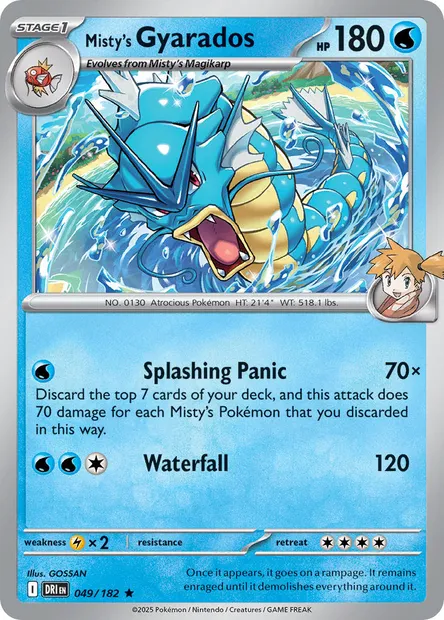 Misty's Gyarados, Pokémon card DRI 049 — Destined Rivals set