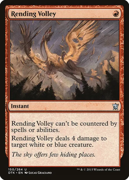 Rending Volley, Magic card DTK 150 — Dragons of Tarkir set