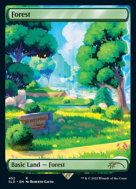 Forest, Magic card SLD 452 — Secret Lair Drop set
