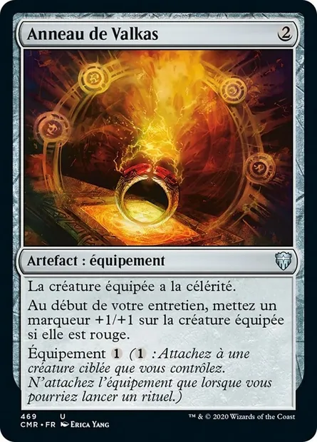 Anneau de Valkas, carte Magic CMR 469 — extension Commander Legends