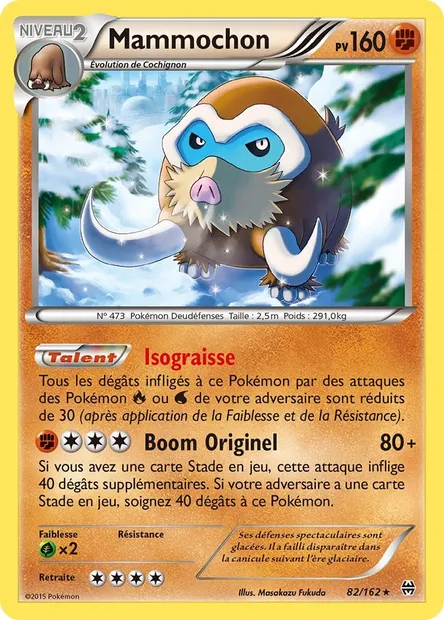 Mammochon, carte Pokémon BKT 82 — extension Impulsion Turbo