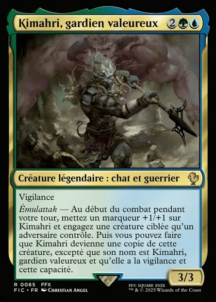 Kimahri, gardien valeureux, carte Magic FIC 85 — extension Final Fantasy Commander