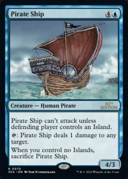 Navire pirate, carte Magic 30A 70 — extension 30th Anniversary Edition