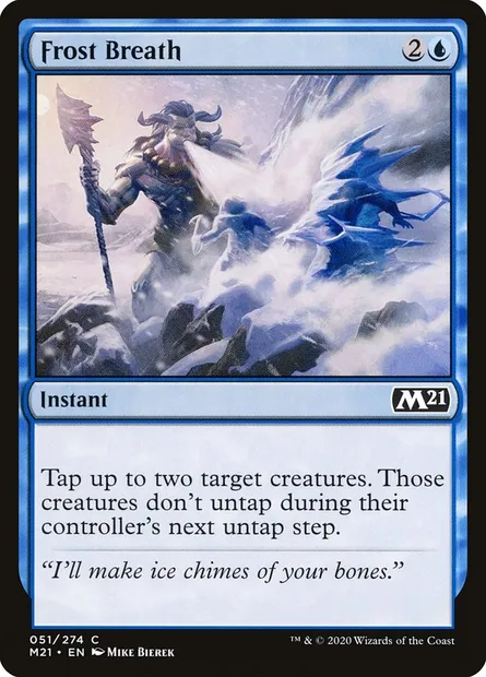 Frost Breath, Magic card M21 51 — Core Set 2021 set