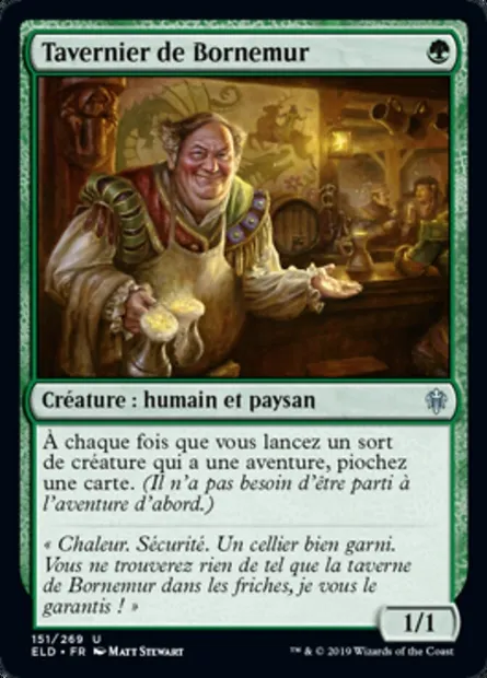 Tavernier de Bornemur, carte Magic ELD 151 — extension Throne of Eldraine