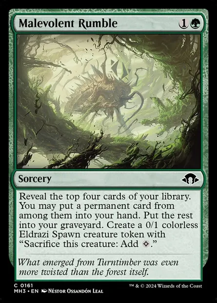 Malevolent Rumble, Magic card MH3 161 — Modern Horizons 3 set