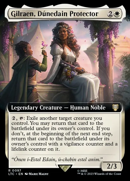 Gilraen, Dúnedain Protector, Magic card LTC 97 — Tales of Middle-earth Commander set