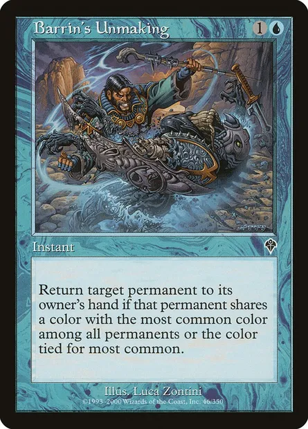 Barrin's Unmaking, Magic card INV 46 — Invasion set