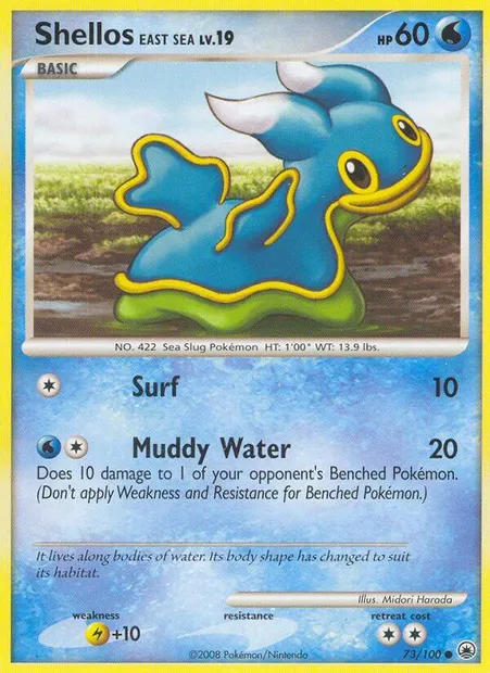 Shellos East Sea, Pokémon card MD 73 — Majestic Dawn set