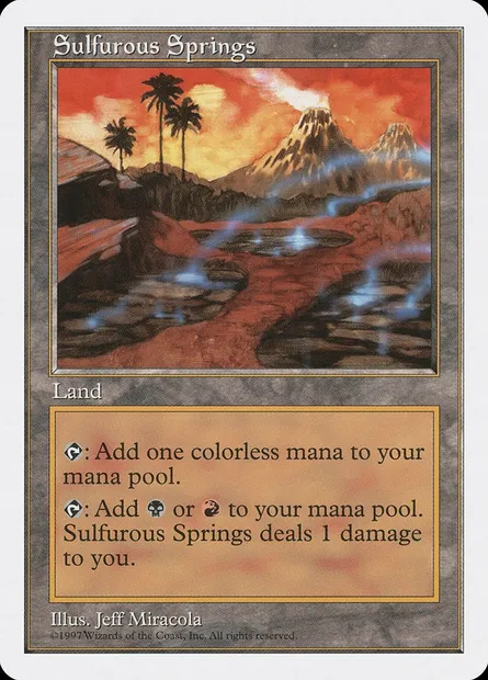 Sources sulfureuses, carte Magic 5ED 424 — extension Cinquième Edition