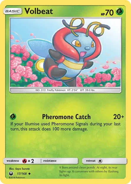 Volbeat, Pokémon card CES 17 — Celestial Storm set