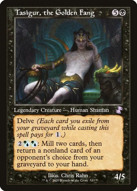 Tasigur, the Golden Fang, Magic card TSR 333 — Time Spiral Remastered set